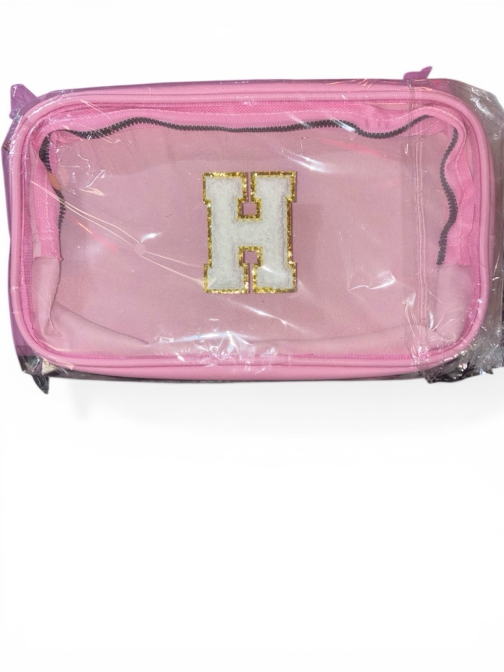Soda Candy Initial Clear Makeup Bag